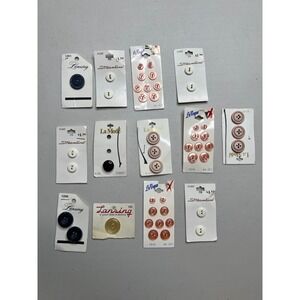 Vintage Sewing Button Lot La Mode Streamline La Vogue Lansing Mixed Colors Sizes